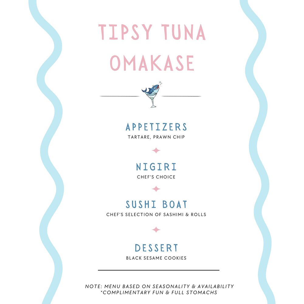 Tipsy Tuna Menu